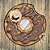 Toalha de Praia estilo Canga Donut Chocolate - Imagem 2