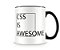 Caneca CSS Is Awesome Preta - Imagem 1