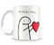 Caneca meme flork te amo mas... - Imagem 1