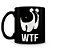 Caneca WTF GEEK What The F - 350ML Preta - Imagem 2