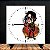Relógio Azulejo Michael Jackson Caricatura 15x15cm mecânico - Imagem 2