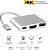 Adaptador 3 em 1 Tipo-c Para Hdmi Usb 3.0 4k - Imagem 2