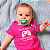 Body Bebê Algodão Player3 Has Joined Rosa - Imagem 3