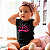 Body Bebê Algodão Rush Preto e Rosa - Imagem 2