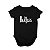 Body Bebê Algodão The Beatles Logo Preto - Imagem 1