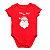 Body Bebê Algodão Papai Noel Ho Ho Vermelho - Imagem 1