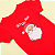 Body Bebê Algodão Papai Noel Ho Ho Vermelho - Imagem 3