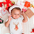 Body Bebê Algodão Rena Feliz Natal Vermelho - Imagem 10