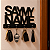 Porta-Chaves Decorativo Say My Name - 4 Ganchos de Metal  Preto - Imagem 2