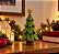 Árvore de Natal Decorativa 3D – 15 cm com Estrela Dourada - Imagem 1