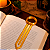 Marcador de Página Anel Dourado 3D – 12 cm - Imagem 1