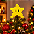 Estrela 8 Bits Pixelada Ponteira Árvore Natal Decoração Geek - Imagem 1