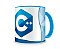 Caneca Linguagem C++ color Azul - Imagem 1