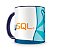 Caneca Linguagem MySQL color Azul - Imagem 2