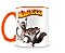 Caneca Madagascar Rei Julien e Maurice Orange - Imagem 2