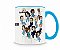 Caneca Anato Personagens Cartoon Azul Claro - Imagem 3