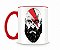 Caneca God Of War Kratos Cross Bowie Vermelha - Imagem 2