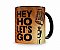 Caneca Ramones Hey Ho Lets Go Preta - Imagem 1