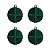 Kit bolas de Natal pixel verde - Imagem 1