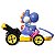 Carrinho Hot Wheels Mario Kart Blue Yoshi Standard Kart GRN23 - Imagem 5