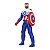 Boneco Marvel Olympus Capitão América Mighty Hero Series Hasbro 24cm F6936 - Imagem 2