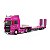 PRÉ-VENDA Supcar Caminhão Scania Fatbed Tyrannosaurus Rexy Pink 1:64 - Imagem 1
