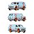 Hot Wheels Premium Team Transport Kit Gulf com 4 Carros JHW43 1:64 - Imagem 3