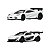 Carrinho Hot Wheels Premium 2 Pack McLaren F1 GTR McLaren P1 GTR JHW52 1:64 - Imagem 2