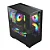 Gabinete Gamer Mymax Kyrios Preto Vidro Temperado 3 Fans Rainbow - Imagem 2