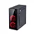 Gabinete Gamer Vinik Crater Preto 2 Fans LED Vermelho Mid Tower ATX - Imagem 3