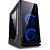 Gabinete Gamer Vinik Crater Preto 2 Fans LED Azul Mid Tower ATX - Imagem 1