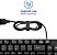 Teclado Multi Slim Laser USB ABNT2 Preto TC193 - Imagem 2
