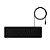 Teclado Intelbras Silencioso TCI10 USB Com Fio - Preto - Imagem 1