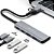 Hub Adaptador USB-C e USB 3.0 com 4 Portas HU-C600GY Cinza - C3Tech - Imagem 2