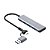 Hub Adaptador USB-C e USB 3.0 com 4 Portas HU-C600GY Cinza - C3Tech - Imagem 1