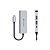 Hub Adaptador USB-C com HDMI 4K e Power Delivery 100W HU-D50GY Cinza - C3Tech - Imagem 3