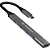 Hub Adaptador USB-C 4 Portas Fortrek DC41 em Alumínio - Para Notebook e PC - Imagem 1