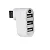 Hub USB 2.0 de 3 Portas Bright 0335 Branco Plug Giratório - Imagem 2