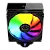 Air Cooler PCyes Duley Black Vulcan ARGB com Display TDP 180W (ACDLYBV) - Imagem 1