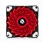 Cooler Fan 120mm Hayom FC1300 LED Vermelho - Imagem 1