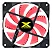 Cooler Fan 120mm Vinik VX Gaming V.Lumi 33 LEDs Vermelho - Imagem 2