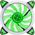 Cooler Fan Gamer LED Ring Verde 120mm AF-G1225 com 11 Lâminas - Imagem 1