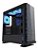 Gabinete Gamer K-mex Galaxy Frontal vidro 3 Fan LED Azul - CG-7EV3 - Imagem 4