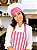 Touca Paris - Poá Pink com Branco e Cabeça Branca - Uniblu - Imagem 5