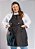 Avental Plus Size - Modelo Roma Gabardine Preto- Uniblu - Personalizado - Imagem 1