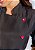 Camisa Feminina Chefe Cozinha - Dolman Stilus - Gabardine Italiano Cor- Preta Com Botões Vermelhos- Uniblu - Personalizado - Imagem 7
