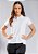 Camisa Polo Feminina Cor- Branca - Uniblu - Imagem 3