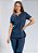 Scrub  - Pijama Cirúrgico Confort Fashion Azul Marinho - Uniblu - Personalizado - Imagem 1