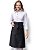 Avental Meia Cintura - Sarja 100% algodão Premium Cor - Preta - Uniblu - Personalizado - Imagem 19