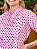 Camisa Feminina Chefe Cozinha - Dolman Stilus - Poá Rosa com Bolinhas Marrom Uniblu - Personalizado - Imagem 4